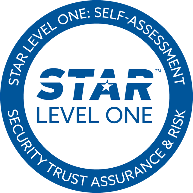 CSA STAR Level One — Self-Assessment badge