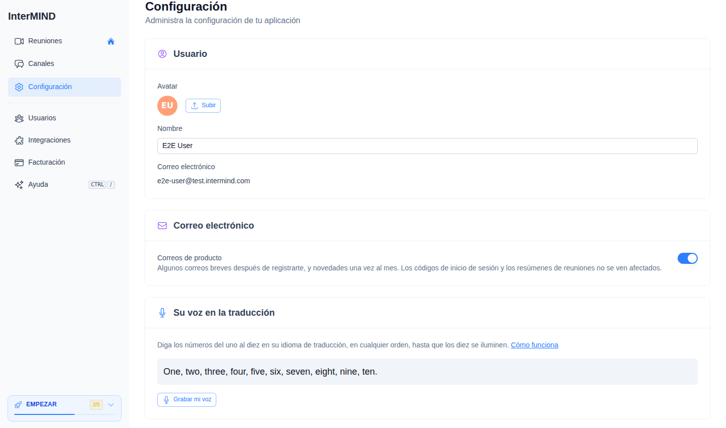 Tarjeta Application preferences — colores del tema para modo claro y oscuro