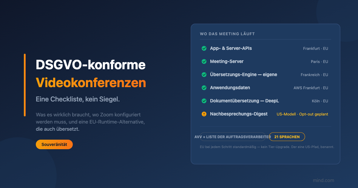 DSGVO-konforme Videokonferenzen: Was wirklich nötig ist (und eine Zoom-Alternative, die übersetzt)