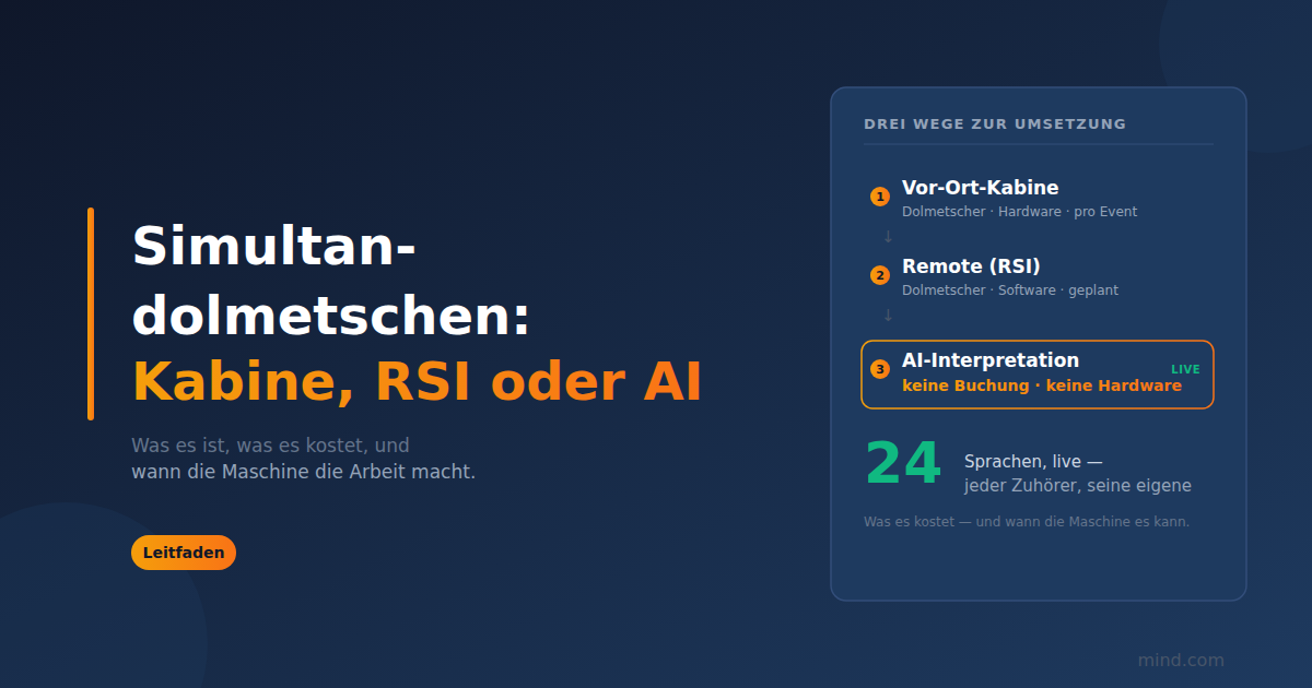 Simultanübersetzung: Was sie ist, wie sie funktioniert und wann KI sie übernehmen kann
