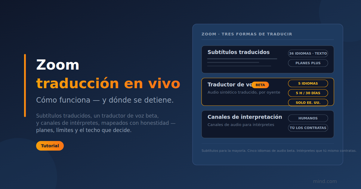 Traducción en vivo de Zoom: cómo funciona y dónde se detiene