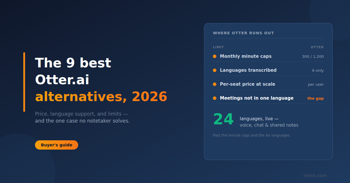 The 9 best Otter.ai alternatives in 2026 (and when to switch)