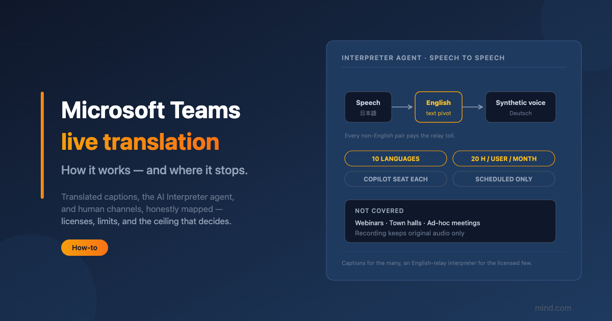 Microsoft Teams live translation: how it works, and where it stops